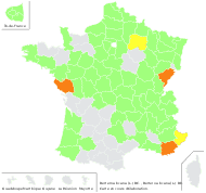 Berteroa incana (L.) DC. - carte de répartition