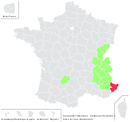 Campanula thyrsoides L. - carte de répartition