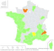 Carduus pycnocephalus L. - carte de répartition