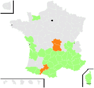 Hybidium calcitrapae (L.) Fourr. - carte de répartition