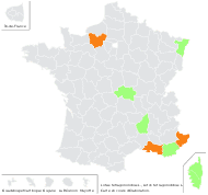 Lotus tetragonolobus L. - carte de répartition