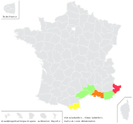 Cistus ladanifer L. - carte de répartition