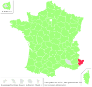 Lotus pedunculatus Cav. - carte de répartition