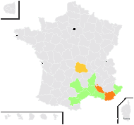 Fumaria agraria proles spectabilis (Bisch.) Rouy & Foucaud - carte de répartition