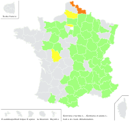 Gentiana cruciata L. - carte de répartition