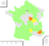 Helleborus pallidus Host - carte de répartition