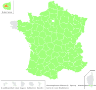 Himantoglossum hircinum (L.) Spreng. - carte de répartition