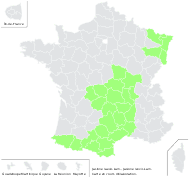 Jasione laevis Lam. - carte de répartition