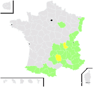 Juncus alpinus var. rariflorus Hartm. - carte de répartition