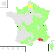 Pinus larix L. - carte de répartition