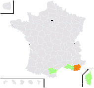 Trigonella segetalis (Brot.) Coulot & Rabaute - carte de répartition