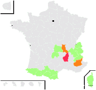 Murbeckiella pinnatifida var. peyrusiana (Des Moul.) O.Bolòs & Vigo - carte de répartition