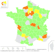 Pedicularis palustris L. - carte de répartition