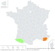 Petrocoptis pyrenaica (J.P.Bergeret) A.Braun ex Walp. - carte de répartition