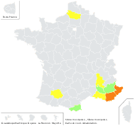 Silene muscipula L. - carte de répartition