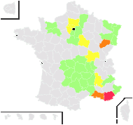 Lychnis viscosa L. - carte de répartition