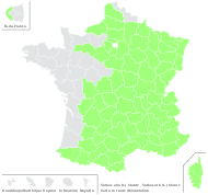 Sorbus aria (L.) Crantz - carte de répartition