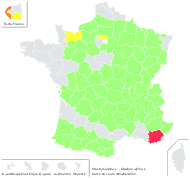 Stachys alpina L. - carte de répartition