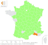 Valeriana dioica L. - carte de répartition