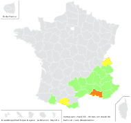 Verbascum chaixii Vill. - carte de répartition