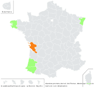 Lithospermum prostratum Loisel. - carte de répartition