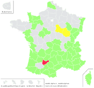 Arabis alpina L. - carte de répartition