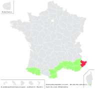 Paronychia capitata (L.) Lam. - carte de répartition