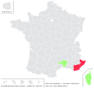 Teucrium capitatum L. - carte de répartition