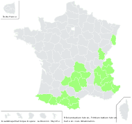 Trifolium badium Schreb. - carte de répartition