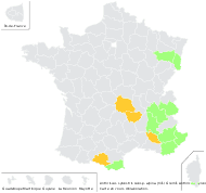 Anthriscus sylvestris subsp. alpina (Vill.) Gremli - carte de répartition