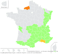 Chaerophyllum hirsutum L. var. hirsutum - carte de répartition