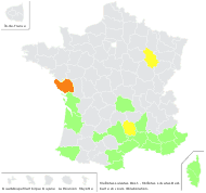 Melilotus sulcatus Desf. - carte de répartition