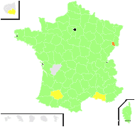 Scleranthus annuus var. fasciculatus Gillot & Coste - carte de répartition