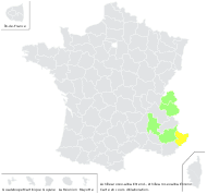 Achillea millefolium subsp. roseo-alba (Ehrend.) Guin. & R.Vilm. - carte de répartition