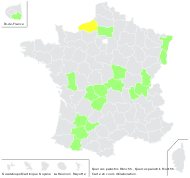 Quercus palustris Münchh. - carte de répartition