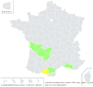 Sideritis hyssopifolia subsp. guillonii (Timb.-Lagr.) Nyman - carte de répartition