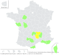 Torilis africana var. heterophylla (Guss.) Reduron - carte de répartition