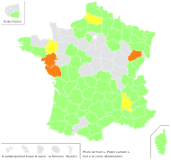 Pisum sativum L. - carte de répartition