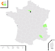 Achillea ptarmica L. subsp. ptarmica var. ptarmica - carte de répartition