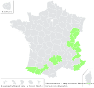 Trifolium montanum L. subsp. montanum - carte de répartition