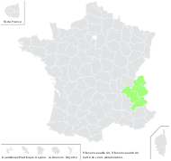 Trifolium saxatile All. - carte de répartition