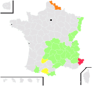 Trifolium montanum sensu L. [1753, p.772] - carte de répartition