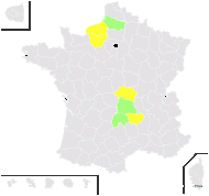 Prunella laciniata subsp. subintegra (F. Hamilton) Franco - carte de répartition