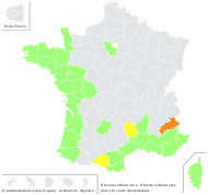 Trifolium suffocatum L. - carte de répartition