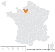 Camelina sativa var. zingeri Mirek - carte de répartition