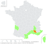 Vicia benghalensis L. - carte de répartition