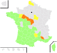 Lathyrus turgidus Lam. - carte de répartition