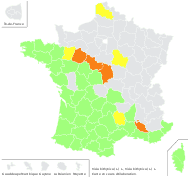 Vicia bithynica (L.) L. - carte de répartition