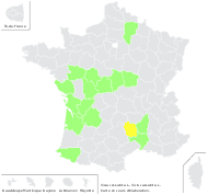 Vicia monosperma K.Koch - carte de répartition