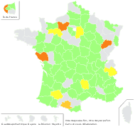 Vicia dasycarpa Ten. - carte de répartition